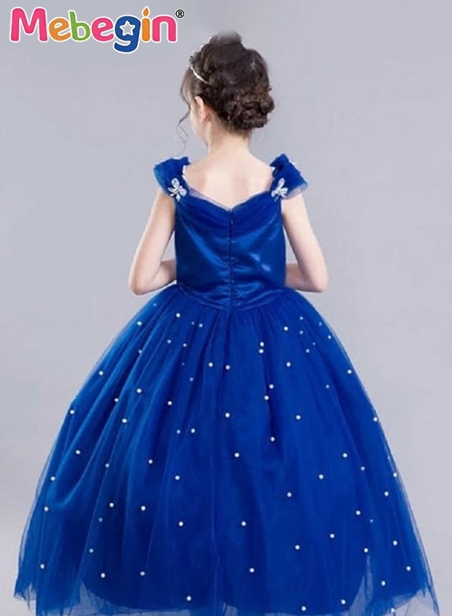 MEBEGIN Deluxe Princess Costume Set with 7PCS Accessaries, Fancy Elegant Off Shoulder Frock, Fairy Dress with Exquisite Decoration, Suitable for Party, Birthday, Funfair, Stage Performance, Cosplay and Any Other Special Occasions - Image 3